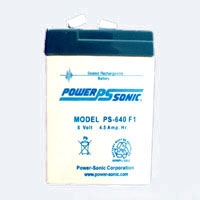 Sealed Lead Acid Battery Pack Power-Sonic 6V Rechargeable 1 Pack