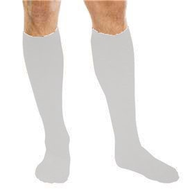 Compression Socks Core-Spun by Therafirm Knee High X-Large White Closed Toe