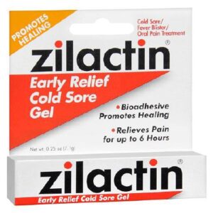 Oral Pain Relief Zilactin 10% Strength Benzocaine Oral Gel 0.25 oz.