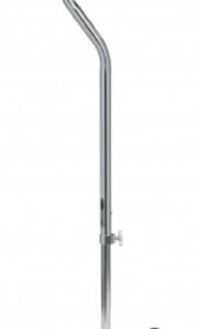 Large Base Quad Cane Lumex Silver Collection Low Profile Aluminum 29 to 38 Inch Height Silver