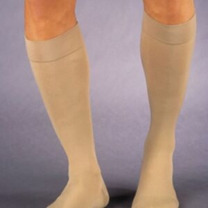 Compression Stocking JOBST Relief Knee High Large / Full Calf Beige Closed Toe
