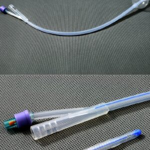 Foley Catheter AMSure 2-Way Standard Tip 30 cc Balloon 22 Fr. Silicone