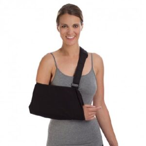 Arm Sling with Shoulder Pad Procare Deluxe D-Ring / Hook and Loop Strap Closure Large