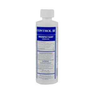 Surface Disinfectant Cleaner Control III Disinfectant Germicide Quaternary Based Manual Pour Liquid Concentrate 8 oz. Bottle Benzaldehyde Scent NonSterile