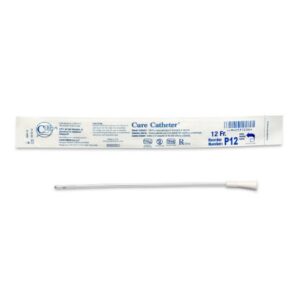 Urethral Catheter Cure Catheter Straight Tip Uncoated PVC 12 Fr. 10 Inch