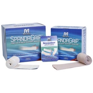 Elastic Tubular Support Bandage SpandaGrip 3 Inch X 11 Yard Large Arm / Medium Ankle / Small Knee Pull On Natural NonSterile Size D Standard Compression