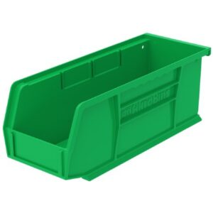 Storage Bin AkroBins Green Plastic 4 X 4-1/8 X 10-7/8 Inch