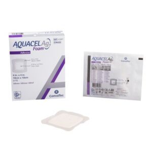 Silver Foam Dressing Aquacel Ag 4 X 4 Inch Square Sterile