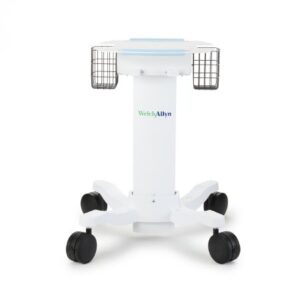 Electrocardiograph Roll Stand Welch Allyn 28 W x 15 H x 38 D Inches White Lower Shelf Not Included