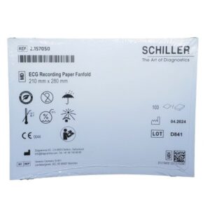 Recording Chart Paper Schiller Z-Fold Red Grid