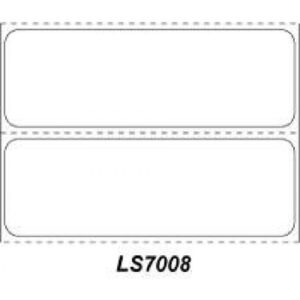 Blank Label pdc Chart Tab White 1 X 3 Inch