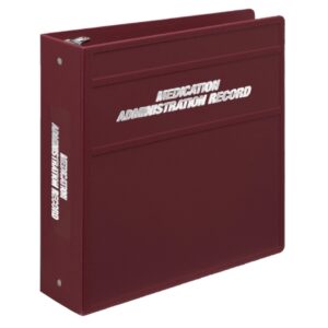 Binder Carstens 3 Ring Burgundy / Silver 400 Sheets Side Opening
