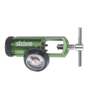 Drive Mini Oxygen Regulator Click Style 0 – 15 LPM Barb Outlet CGA-870