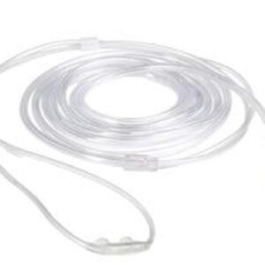 Curved Soft Nasal Connula with Tubing Adult Curved Prong / NonFlared Tip 7 Foot O2 Line