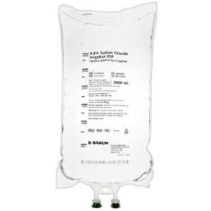 Irrigation Solution 0.9% Sodium Chloride Not for Injection Flexible Bag 3,000 mL