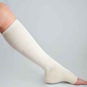 Elastic Tubular Support Bandage tg shape 14.8 to 16.4 Inch Circumference Below Knee Pull On Natural NonSterile Large Standard Compression