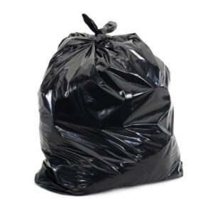 Trash Bag Colonial Bag 60 gal. Black LLDPE 1.2 mil 38 X 58 Inch X-Seal Bottom Coreless Roll