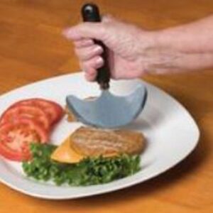 Rocker Knife Lightweight Brown Stainless Steel / Plastic