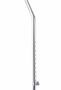 Large Base Quad Cane Days Aluminum 30 to 39 Inch Height Silver