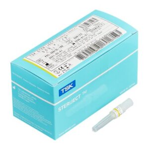 Hypodermic Needle TSK SteriJect 1/2 Inch Length 30 Gauge Ultra Thin Wall Without Safety