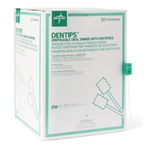Oral Swab DenTips Dentifrice Foam Tip 1 per Pack