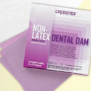 EENT Drape Crosstex Peppermint Dental Dam 6 W X 6 L Inch NonSterile