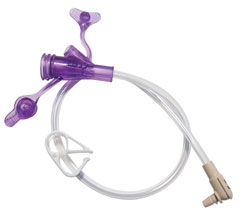 Jejunal Feeding Set AMT G-JET 12 Inch, Right Angle, Glo-Green