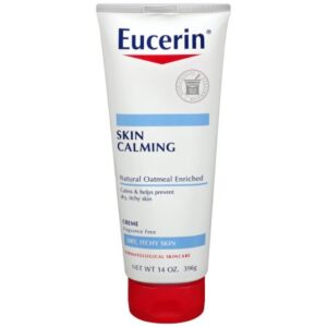 Hand and Body Moisturizer Eucerin Skin Calming 14 oz. Tube Unscented Cream