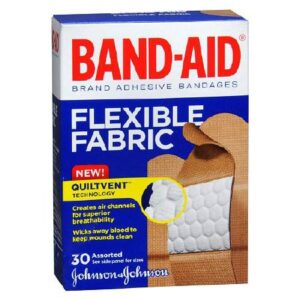 Adhesive Strip Band-Aid 5/8 X 2-1/4 Inch / 3/4 X 3 Inch / 1 X 3 Inch Fabric Rectangle Tan Sterile