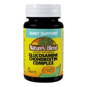 Joint Health Supplement Nature’s Blend Glucosamine Sulfate / Chondroitin Sulfate 250 mg – 200 mg Strength Capsule 60 per Bottle