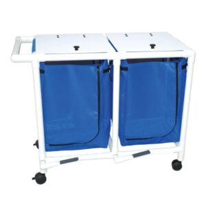 Double Hamper with Bags 200 Series 4 Casters 25.71 gal.