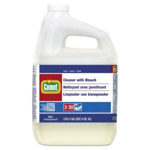 Surface Disinfectant Cleaner Comet with Bleach Manual Pour Liquid 1 gal. Jug Bleach Scent NonSterile