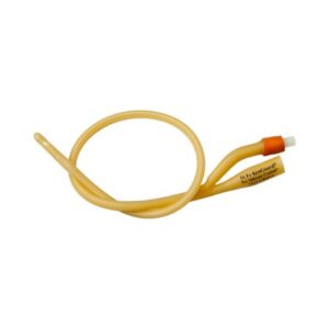 Foley Catheter Rusch Gold 3-Way Standard Tip 30 cc Balloon 16 Fr. Silicone Coated Latex