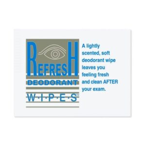 Deodorant Towelette PDC Refresh Deodorant Wipes Individual Packet Scented 50 Count