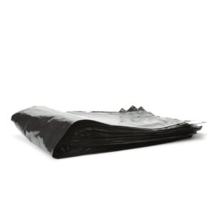 Trash Bag Colonial Bag 60 gal. Black LLDPE 1 mil 38 X 58 Inch X-Seal Bottom Flat Pack