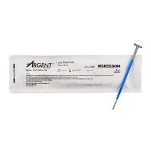 LEEP/LLETZ Electrode McKesson Argent Tungsten Wire Sterile 15 X 8 mm Loop Tip Disposable