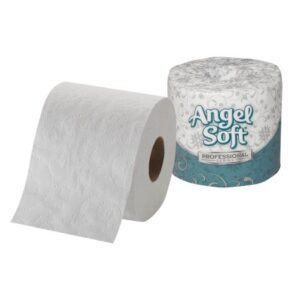 Toilet Tissue Angel Soft Ultra Professional Series White 2-Ply Standard Size Cored Roll 450 Sheets 3-4/5 X 4 Inch