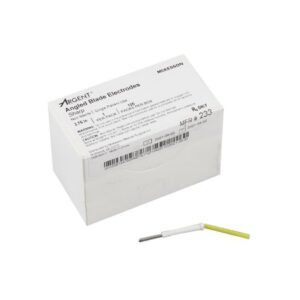 Blade Electrode McKesson Argent Stainless Steel Sterile Blunt Angled Blade Tip Disposable