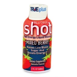 Glucose Supplement TRUEplus 2 oz. Liquid Mixed Berry Flavor