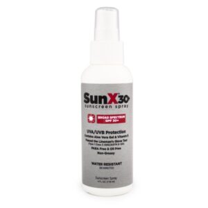 Sunscreen SunX 30+ SPF 30 Spray 4 oz. Pump Bottle