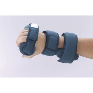 Finger / Thumb Contracture Splint SoftPro Grip Adult Large Hook and Loop Strap Closure Right Hand Blue