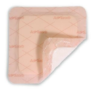 Foam Dressing Advazorb Border 5 X 5 Inch With Border Waterproof Backing Silicone Face and Border Square Sterile