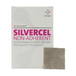 Silver Alginate Dressing Silvercel Antimicrobial 4 X 8 Inch Rectangle Sterile