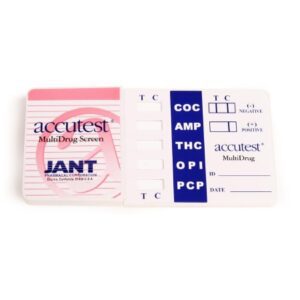 Drugs of Abuse Test Kit Accutest AMP, COC, OPI, mAMP/MET, THC 25 Tests CLIA Non-Waived