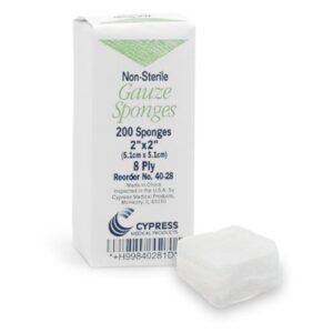 Gauze Sponge McKesson 2 X 2 Inch 8-Ply NonSterile 200 per Pack