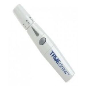 Lancing Device Truedraw Self Destructive Mechanism Push Button Activation Multiple Sites