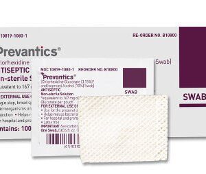 Antiseptic Prep Pad Prevantics 3.15% / 70% Strength CHG (Chlorhexidine Gluconate) / Isopropyl Alcohol Individual Packet NonSterile