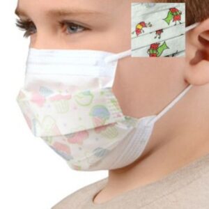 Procedure Mask Cardinal Health Not Rated Earloops Child Size