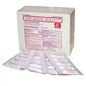 Laxative Magic Bullet Suppository 20 per Box 10 mg Strength Bisacodyl USP