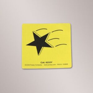 Magnetic Sign Alert Posey Falling Star Symbol